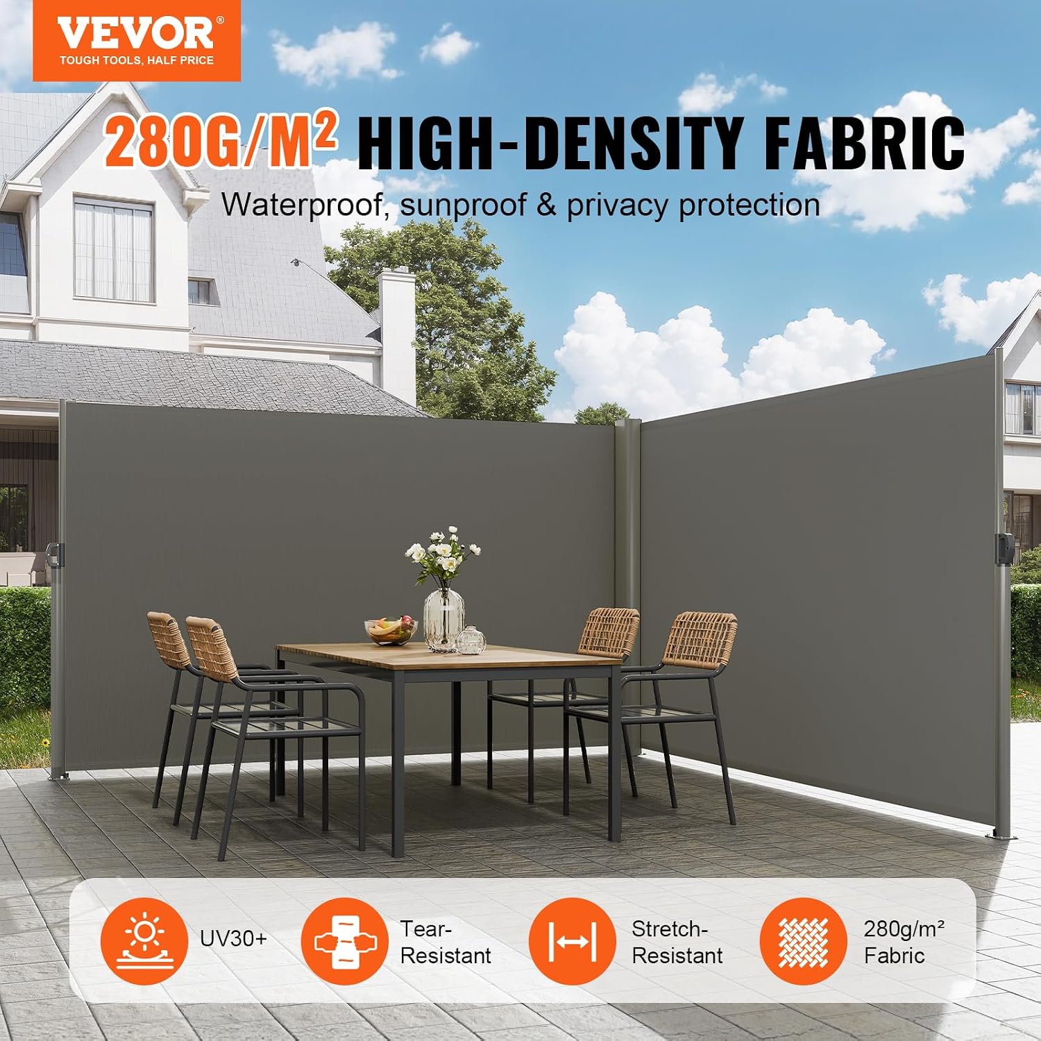 Retractable Side Awnings for Patio Privacy: Fabric Weight, Frame Material, and the Specs Sellers Bury